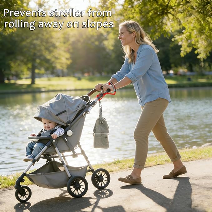 Baby Stroller Safety Wrist Strap - Anti-Lost Adjustable Wrist Leash for Pushchairs, Wagons, Shopping Carts, and Travel