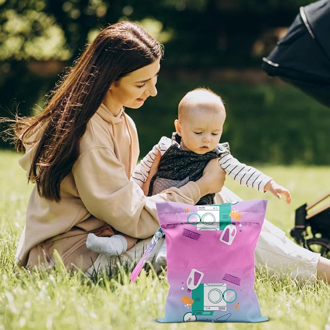 Wet Laundry Dry Bags for Diaper Waterproof Swimsuit Washable Reusable Bag for Beach Diapers Dirty Yoga Gym Clothes Plant Gifts for Men Women Friend