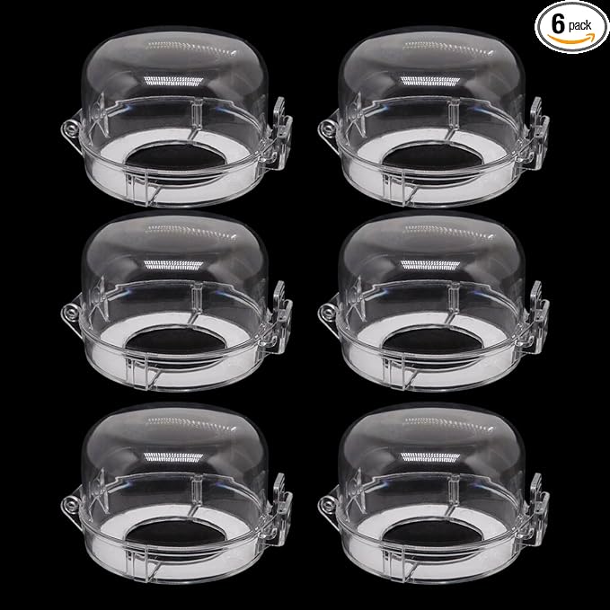 6pcs Gas Stove Knob Locks, Oven Knob Covers for Child Safety, Adhesive Gas Stove Knob Covers, Gas Stove Child Safety Knob Locks Childproof Baby Proofing Oven Safety Lock No Tools Need (Transparent)