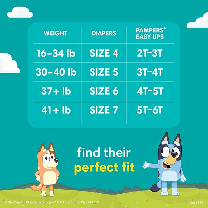 Pampers Easy Ups and Baby Wipes - Pull On Disposable Potty Training Underwear for Boys and Girls, Size 7 (5T-6T), 84 Count, ONE MONTH SUPPLY with Sensitive Wipes, 6X Pop-Top Packs, 336 Count