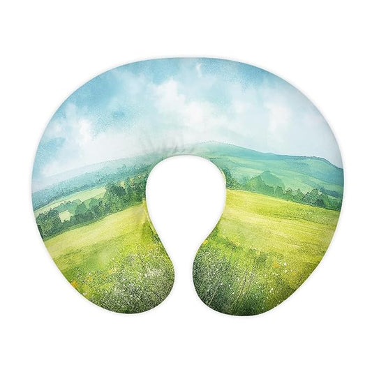 Forchrinse Watercolor View Painting Nursing Pillow Cover for Girls Boys Nursing Pillow Slipcover Breast Feeding Pillow Cover for Moms,Easy to Care