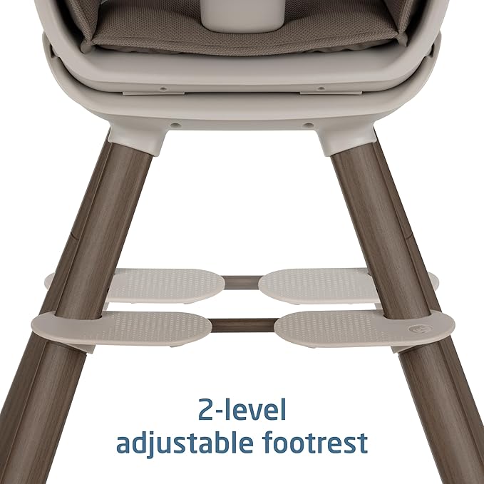 Maxi-Cosi Moa 8-in-1 High Chairs for Babies and Toddlers, Machine Washable Infant High Chair, Compact, Convertible High Chair Lightweight Design, Truffle