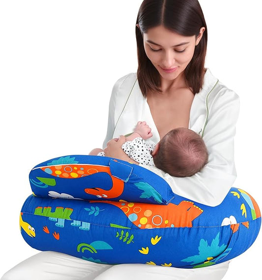 AMASKY Nursing Pillow for Breastfeeding and Bottle Feeding, Ergonomic Support for Mom and Baby, Removable Washable Cover(Navy Blue), Pallet of Product