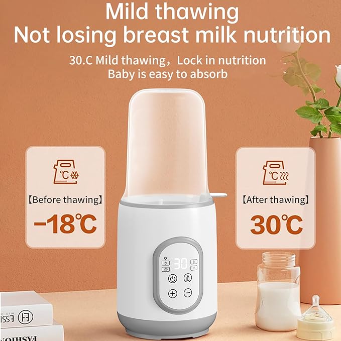 Bottle Warmer,Fast Baby Bottle Warmers for Breastmilk and Formula, with Timer, with Keep Warm, Heats Baby Bottles