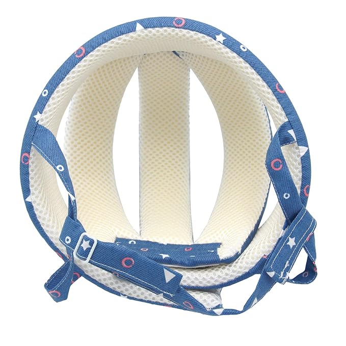 Baby Helmet Toddler Children Headguard Infant Head Cushion Protective Harnesses Cap Soft Adjustable Kid Hat Head Protector (Starry Blue)