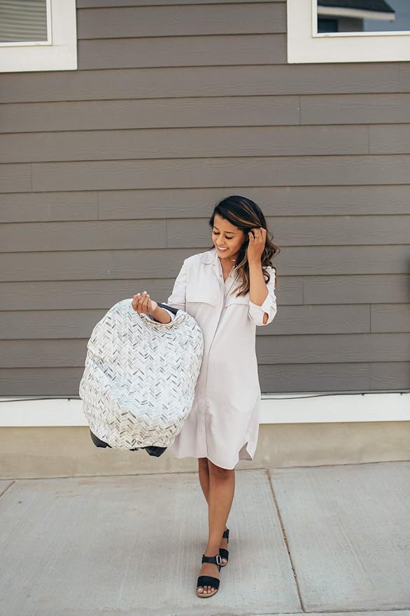Copper Pearl Multi-Use Cover: Car Seat Covers, Nursing Cover, and Stroller Cover for Sun - Stretchy Fabric, All-Season Use, Stylish Designs, Easy Access for Moms - Alta