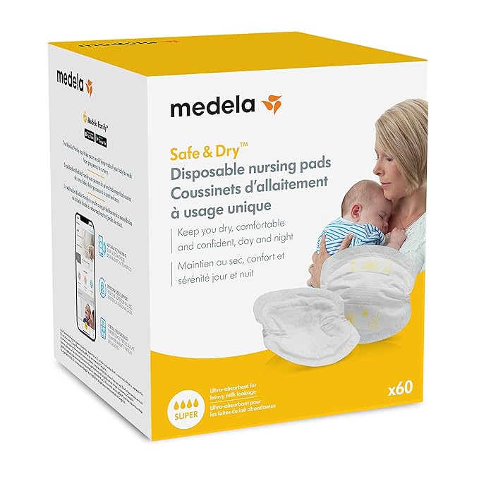 Medela Disposable Nursing Bra Pads, 60 Count