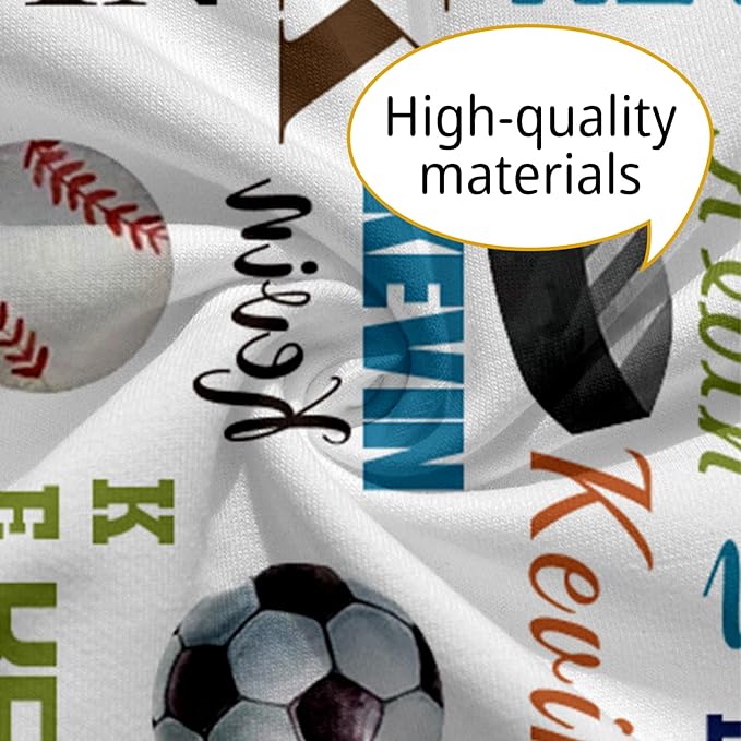 Baby Nursing Pillow Cover - Personalized Name Multi-Ball Design Breastfeeding U-Shaped for Bottle Feeding, Ultra Soft Comfortable Breastfeeding Pillow Cover for Infant Baby Boys and Girls