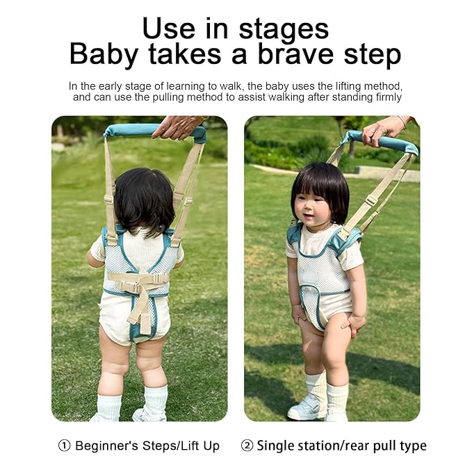 Toddler Walking Harness - Child Walker Assistant Belt, Adjustable Baby Walking Aid | Breathable Backpack Leashh for Kids, Toddler Walking Support Strap, Safe Walking Helper Suitable for Children