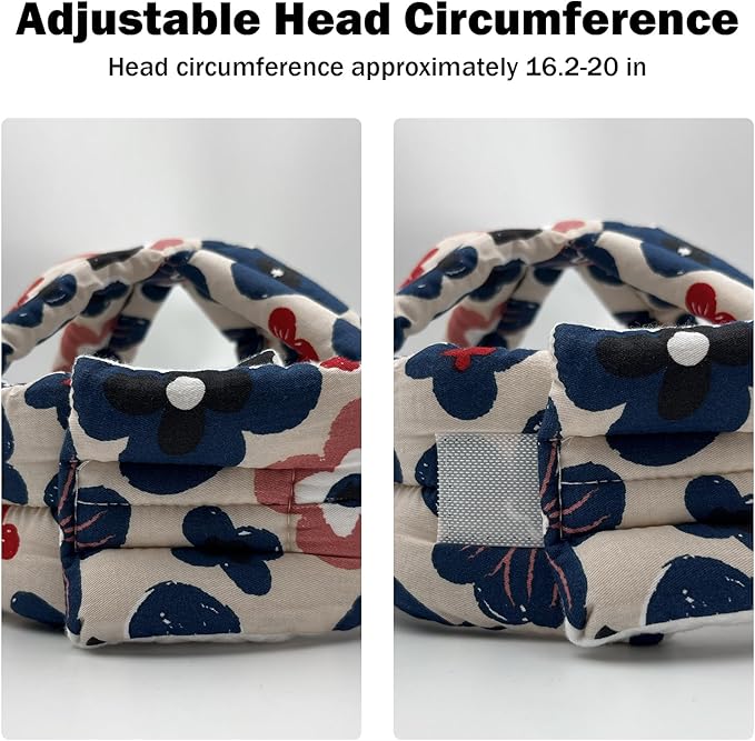 Baby Head Protector for Crawling Walking, Baby Helmet Adjustable No Bumps and Soft Cushion, Infant Safety Cap for Kid Learning to Walk