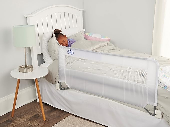 Regalo Swing Down Bed Rail Guard, with Reinforced Anchor Safety System & Swing Down 54-Inch Extra Long Bed Rail Guard, with Reinforced Anchor Safety System