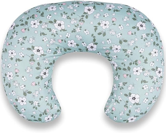 Nursing Pillow for Breastfeeding & Bottle Feeding - Ergonomic C-Shape Design with Breathable Filling & Removable Washable Cover, Supports 0-12 Months (Feeding, Tummy Time, Sitting)