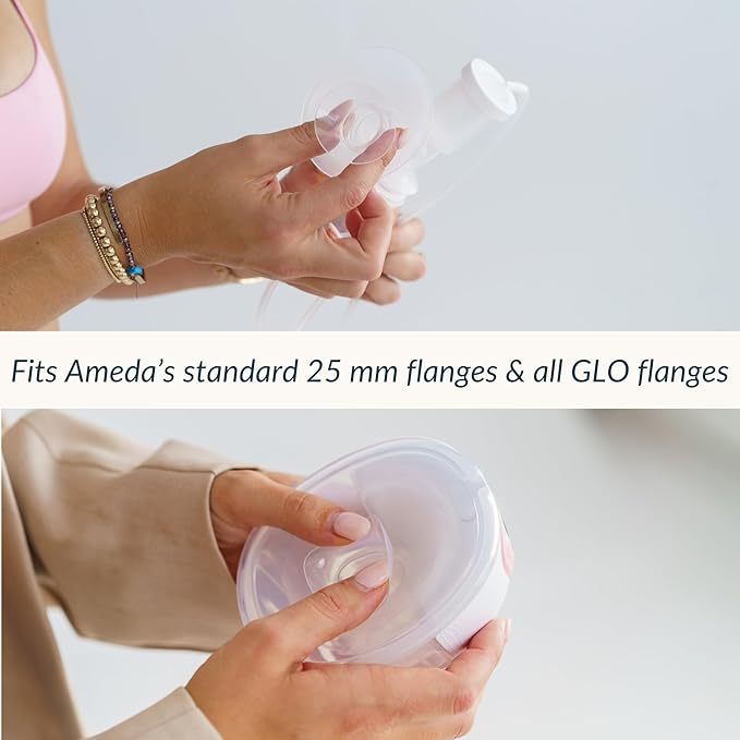Ameda Breast Pump Flange Insert | 11mm Flange Insert | Ameda Pump Parts | Universal Flange Insert | Compatible with GLO, MYA Joy, MYA Joy Plus and Pearl Breast Pumps | 2 Count