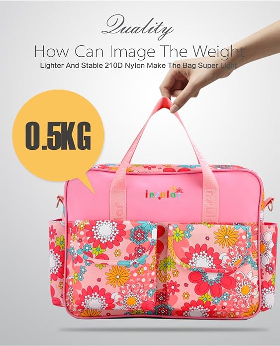 Kamay's Mummy Shoulder Bag Diaper Bag Chic Nappy Changing Bag Tote/Messenger Style Large with Changing Mat, Adjustable Straps