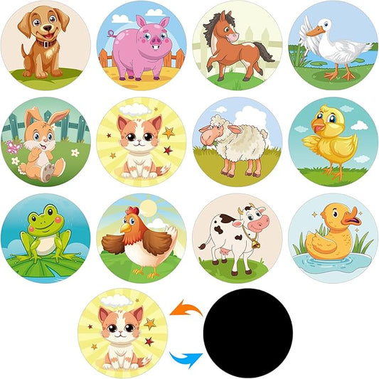 36 Pcs Potty Training Stickers You Pee on Toilet Reveal Stickers 12 Patterns Color Changing Reusable Pee Decals Toilet Targets for Boys Girls Toddlers