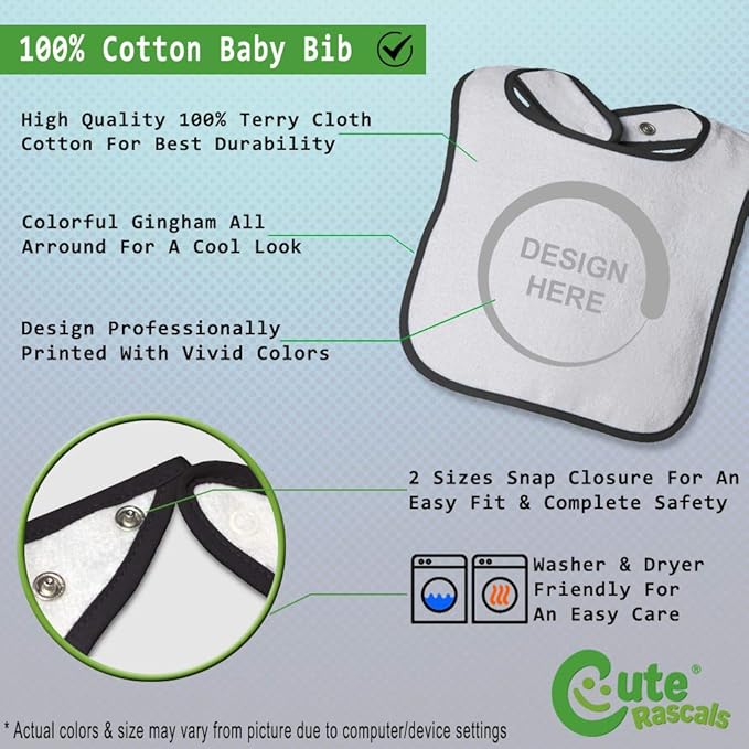Toddler & Baby Bibs Burp Cloths Dad Future Dirt Bike Rider Just Like My Daddy Riding Sport Cotton Baby Items for Baby Girl & Boy White Black Design Only