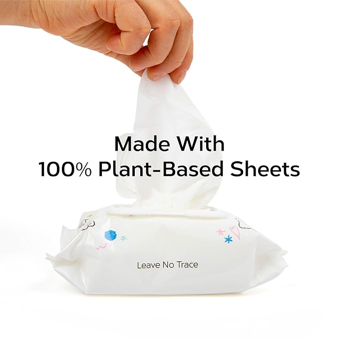 Nolla Nose and Face Wipes for Babies & Kids with Saline, Vitamin E, & Aloe | Unscented | Compostable, 90 Count (3 Packs of 30)