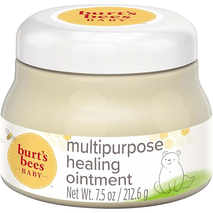 Burt's Bees Baby Dusting Powder, 100% Natural Origin, Talc-Free, Pediatrician Tested, 7.5 Ounces & Baby 100% Natural Multipurpose Healing Ointment, Face & Body Baby Ointment – 7.5 Ounce Tub