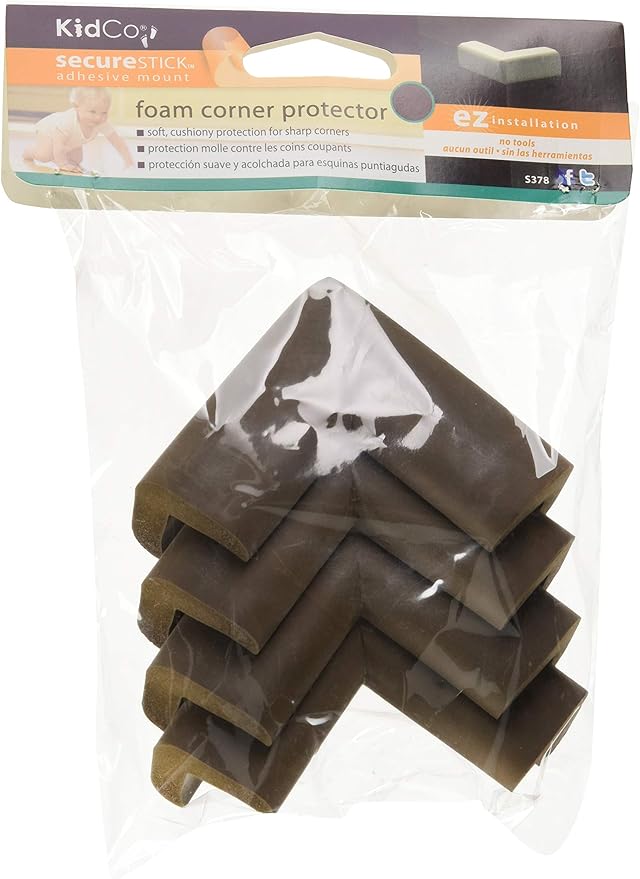 KidCo Foam Protectors (Brown, 4 Corner Protectors)