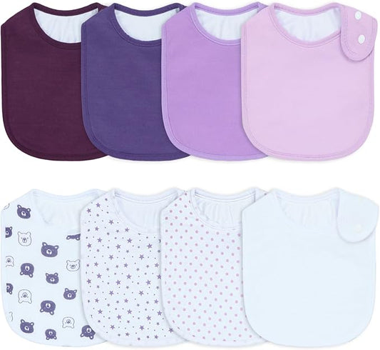Waterproof Baby Bibs for Boys & Girls Soft and Absorbent Bandana Drool Bibs Set for Infant Newborn 0-12 Months