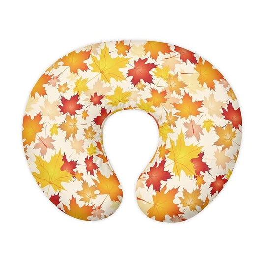 Thanksgiving Maple Leaf Nursing Pillow Cover Slipcover Cat Soft and Comfortable Maternity Breastfeeding Newborn Infant Feeding Cushion Cover Machine Wash & Quick Dry