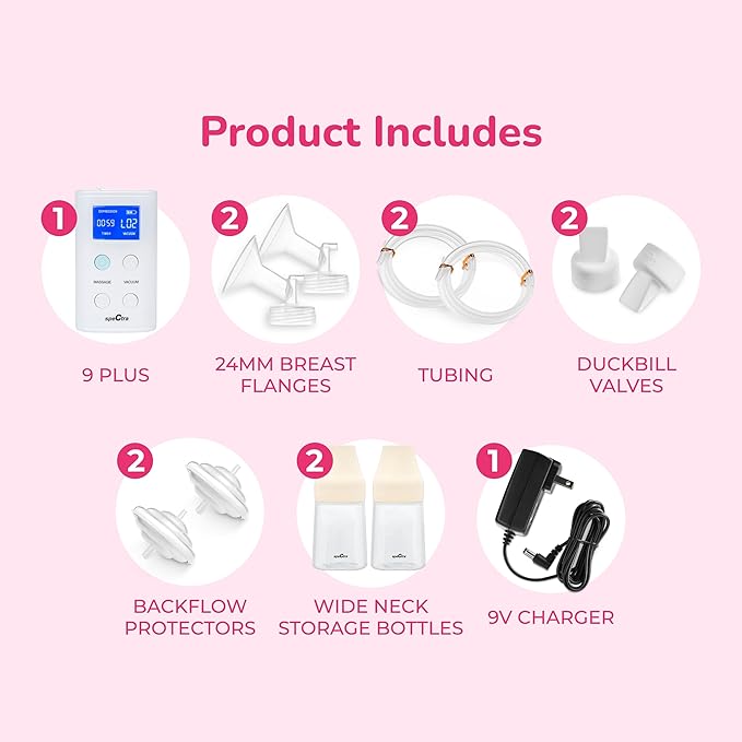 Spectra - 9 Plus Portable Electric Breast Milk Pump for Baby Feeding
