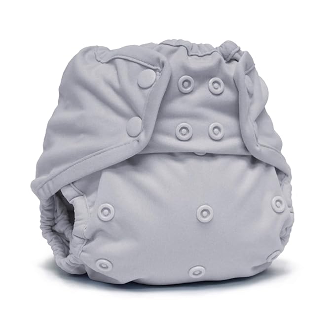 Kanga Care Rumparooz Double Leg Gusset Reusable Cloth Diaper Cover One Size Snap | Platinum 6-35 lbs