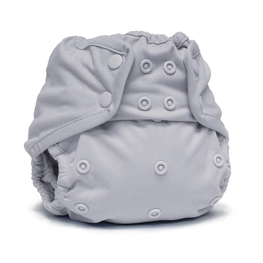 Kanga Care Rumparooz Double Leg Gusset Reusable Cloth Diaper Cover One Size Snap | Platinum 6-35 lbs