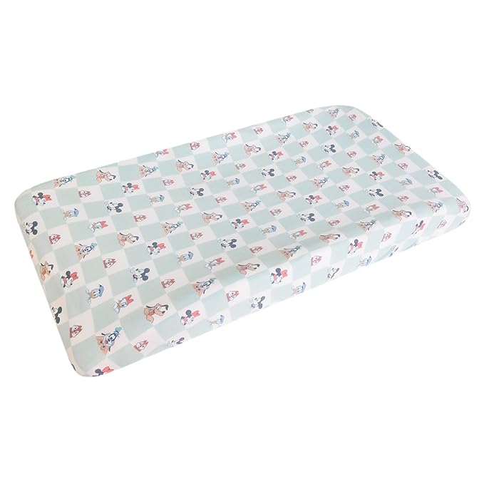Premium Knit Diaper Changing Pad Cover Mickey Mouse & Friends by Copper Pearl