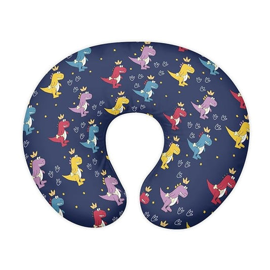 Dinosaur Nursing Pillow Cover Slipcover for Breastfeeding Pillows, Soft and Comfortable Fits On Standard Infant Nursing Pillows Soft Fabric