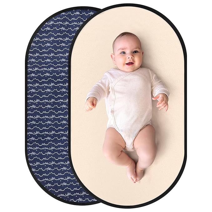Accmor Portable Diaper Changing Pad, PU Leather Baby Diaper Changing Mat, Waterproof Baby Changing Mat for Travel or at Home Use