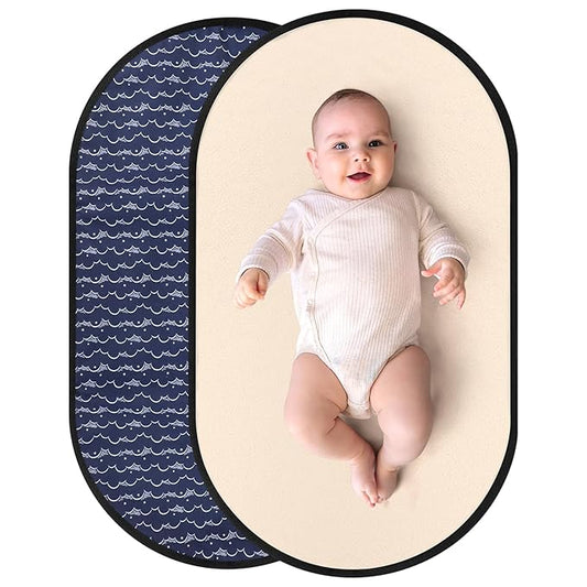 Accmor Portable Diaper Changing Pad, PU Leather Baby Diaper Changing Mat, Waterproof Baby Changing Mat for Travel or at Home Use