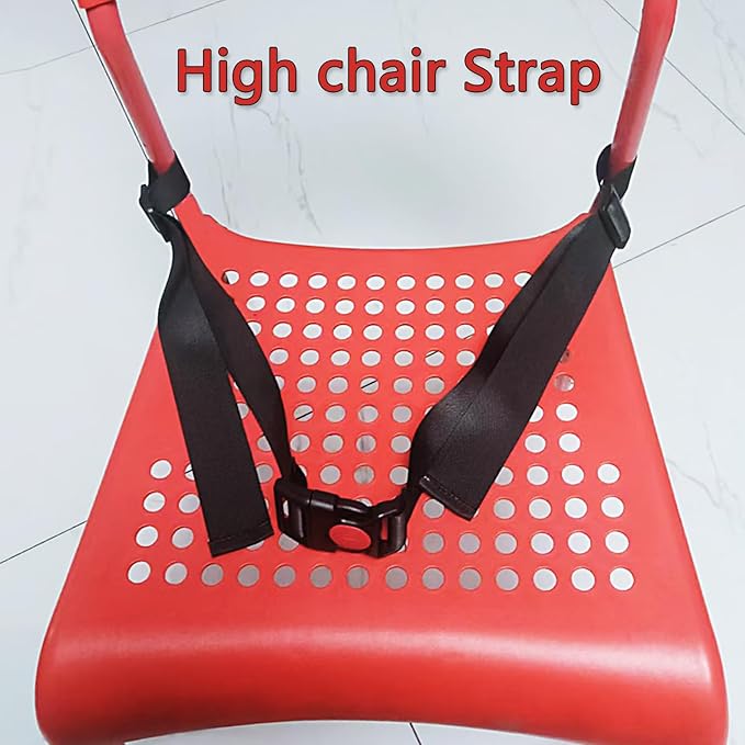 2 Pcs High Chair Straps Replacement Ingenuity Swing Child Stroller Baby 2-Point Safety Belt Kid Safe Strap Pushchair Stroller Security Straps Replacement Harness Belt for Pushchair HighChair(Black)