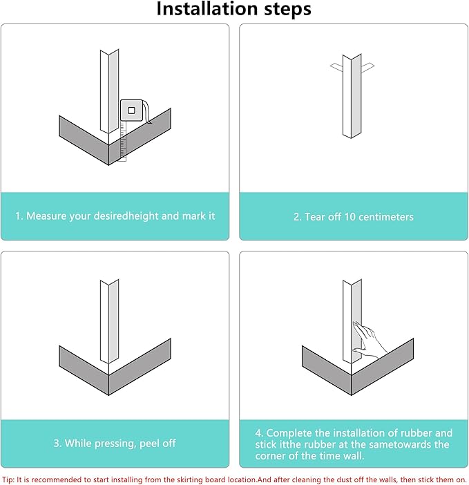 30x30mm Self Adhesive Corner Guard, 2pcs 31.5" Wall Corner Protector Strip, Flexible PVC Edge Trim, Peel and Stick Corner Protection for Furniture, Wall Edges & Table Corners