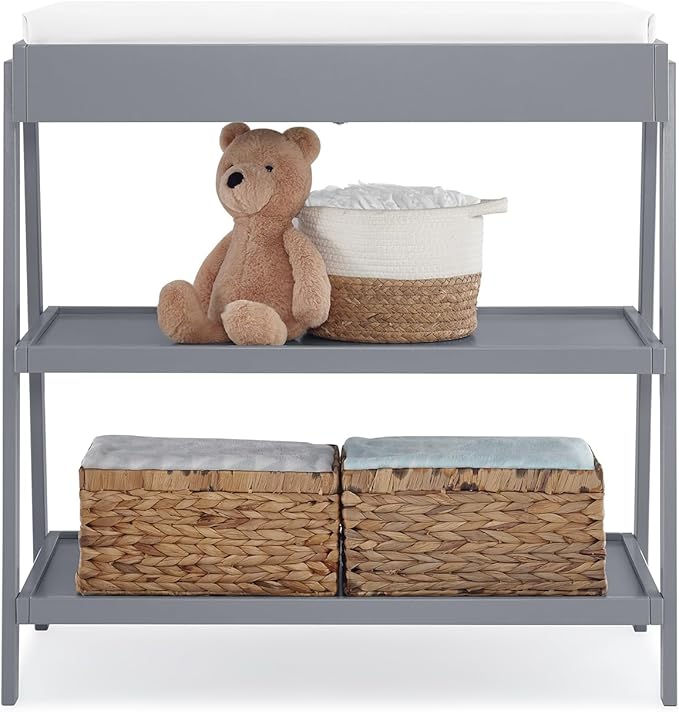 Delta Children Scout Changing Table - Greenguard Gold Certified, Grey