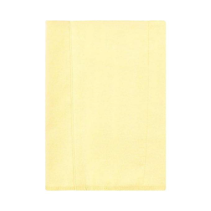 Hudson Baby Unisex Baby Cotton Flannel Burp Cloths, Lemon Daisy 4 Pack, One Size
