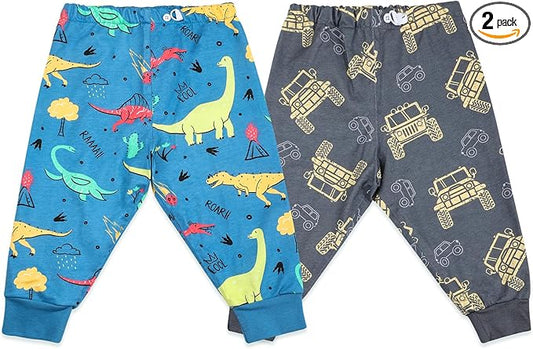 MOEMOE BABY Waterproof Diaper Pants for Potty Training 2 Packs Overnight Diaper Short for Toddler Boys and Girls