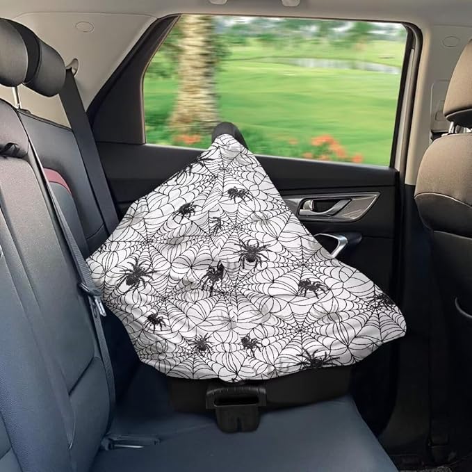 Coldinair Spider Web Multifunctional Nursing Cover Multi Use Cover for Baby Car Seat Canopy Shopping Cart Cover,Stroller Cover