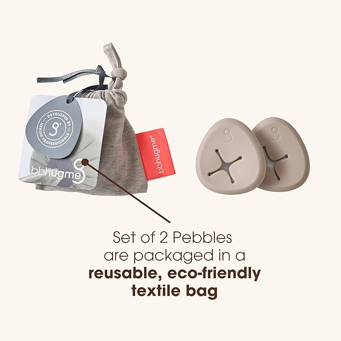 bbhugme Extra Replacement 100% BPA-Free Silicone Pebbles for Pregnancy or Nursing Pillow, Sand