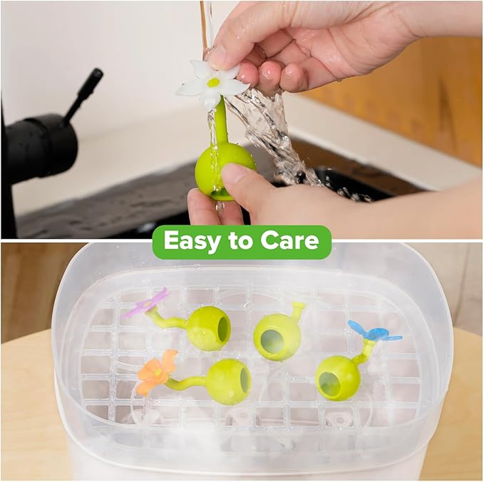 haakaa Flower Stopper Breastpump Stopper Manual Breast Pump Silicone Flower Stopper 100% Food Grade Silicone BPA PVC and Phthalate Free 1 pc, White