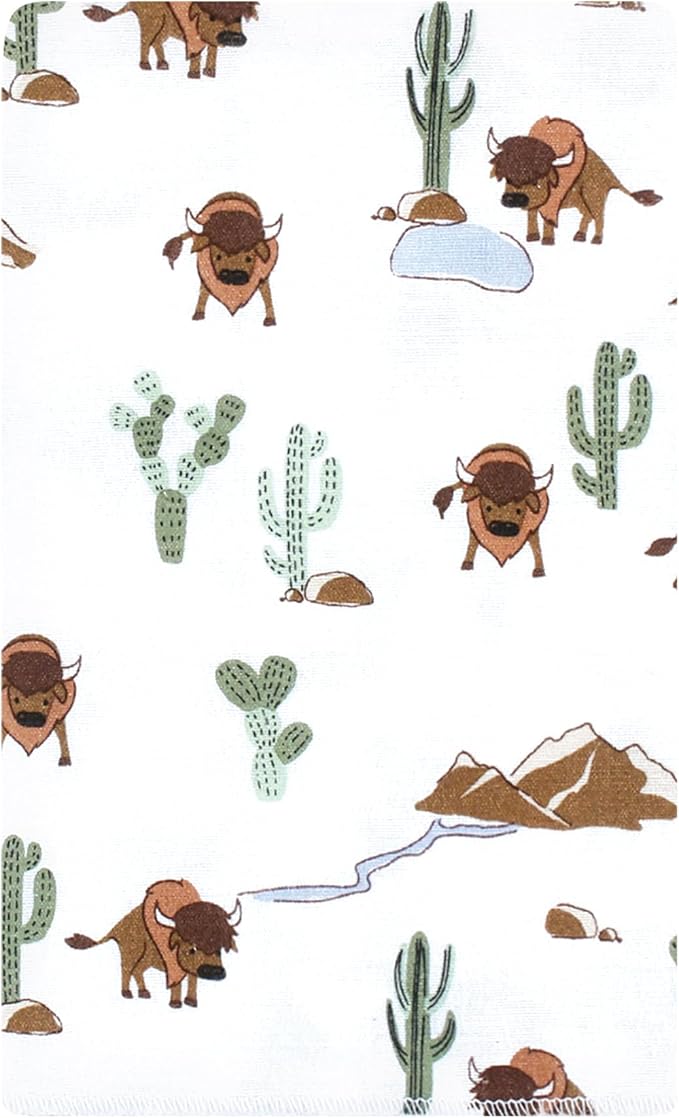 Luvable Friends Hudson Baby Flannel Burp Cloths 10pk, Forest Trail
