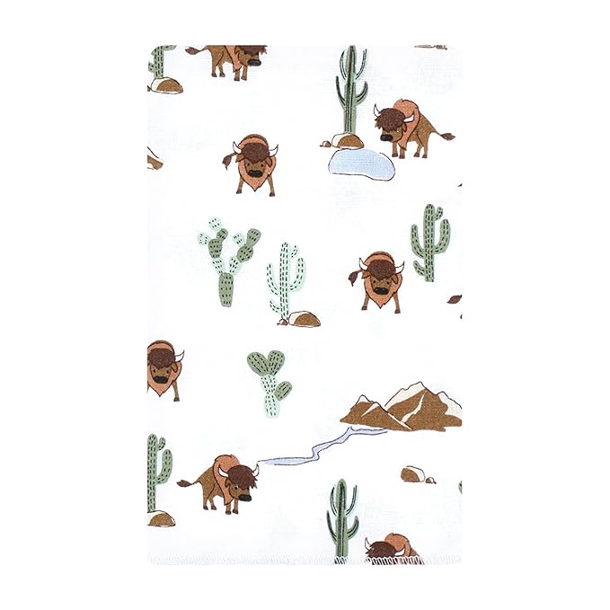 Hudson Baby Unisex Baby Cotton Flannel Burp Cloths 10-Pack, Wilderness, One Size