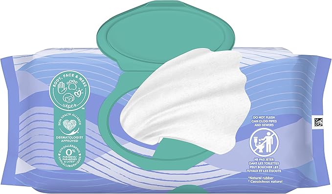 Baby Wipes, Pampers Expressisons Botanical Rain Scented, 1X Pop-Top Pack, 56 Count