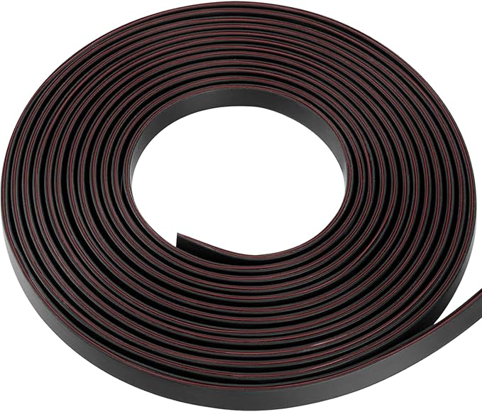 Silicone Edge Trim Self-Adhesive U Channel Silicone Edge Trim Edge Protector for Sheet Metal (Black, Fit 5/16" - L 10')