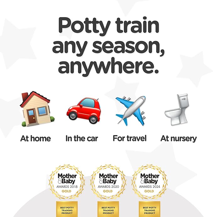 My Carry Potty - Cat Travel Potty, Award-Winning Portable Toddler Toilet Seat for Kids to Take Everywhere