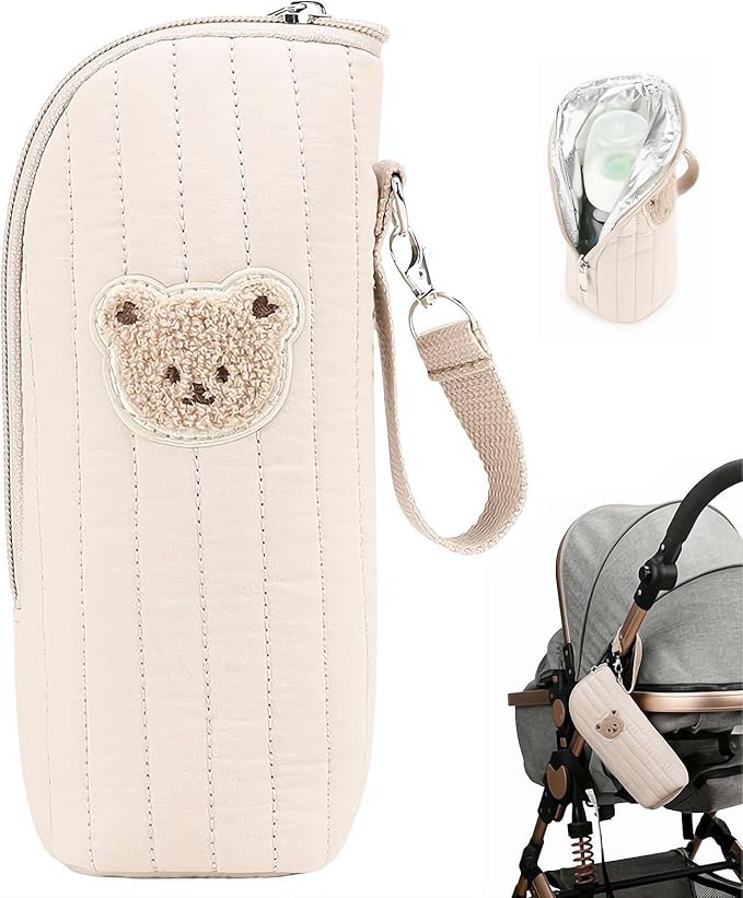Insulated Baby Bottle Bag,Baby Bottle Carrier, Babyy Bottlle Cooler Bag,Portable Tote For Breast Milk Storage Preservation Transport Daycare Travel Portable Daycare Bottlle Bags