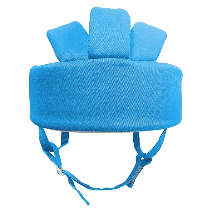 Baby Helmet Toddler Children Headguard Infant Head Cushion Protective Harnesses Cap Soft Adjustable Kid Hat Head Protector (Blue)