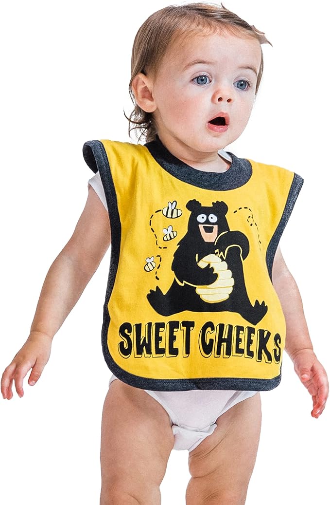 LazyOne Animal-Print Baby Bibs, Cute Baby Shower Gifts