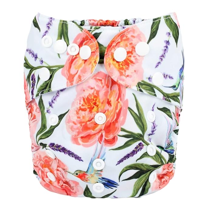 Baby Pocket Diaper Nappy Reusable Washable 8lbs to 36lbs (Hummer)