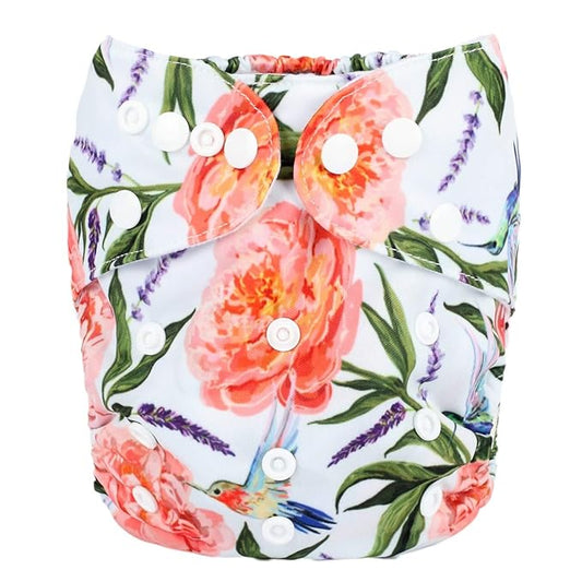 Baby Pocket Diaper Nappy Reusable Washable 8lbs to 36lbs (Hummer)